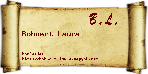Bohnert Laura névjegykártya
